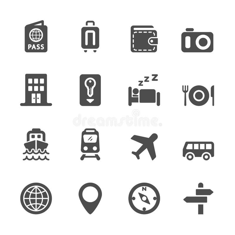 Transportation and Vehicle Icon Set, Vector Eps10 Stock Vector ...