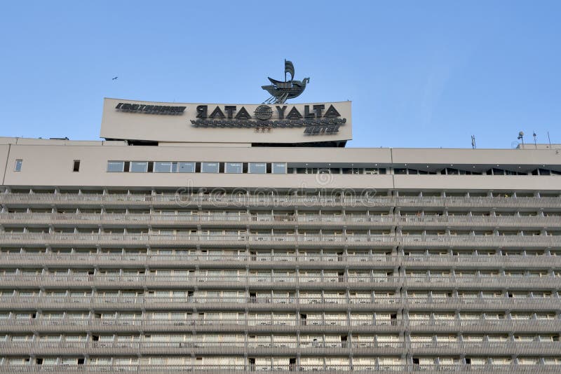 Hotel Yalta in Crimea editorial photography. Image of crimea 28717212