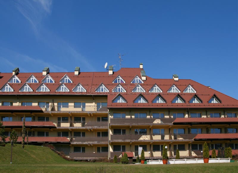 Hotelgebäude stockfoto Hotelgebäude stockfoto