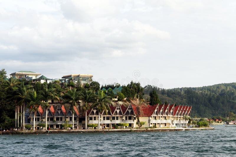 Hotell i Parapat royaltyfri foto Hotell i Parapat royaltyfri foto