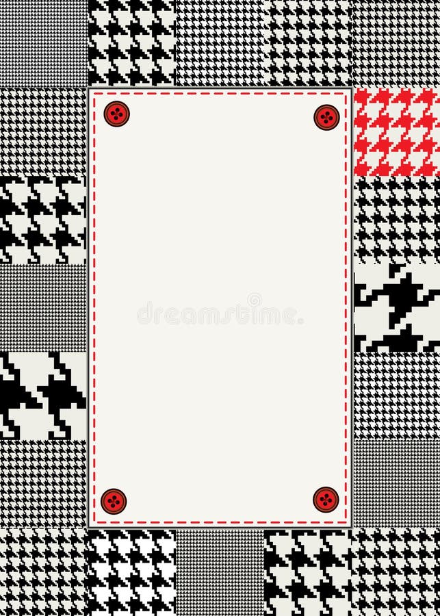 houndstooth border