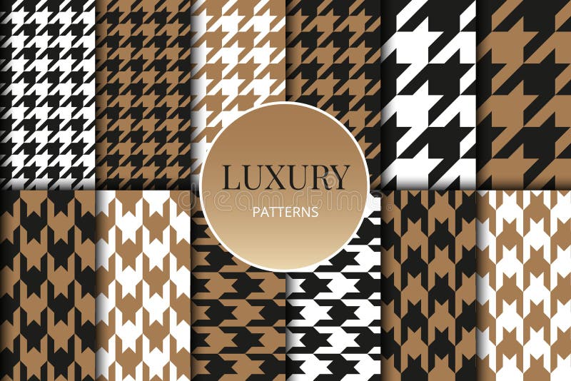 Brown and Black Houndstooth Pattern Graphic by CutePik · Creative