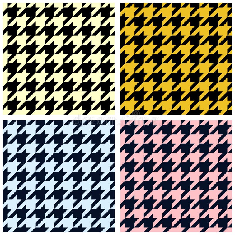 Seamless Graphic Houndstooth Pattern Black And White Royalty Free SVG,  Cliparts, Vectors, and Stock Illustration. Image 124612663.