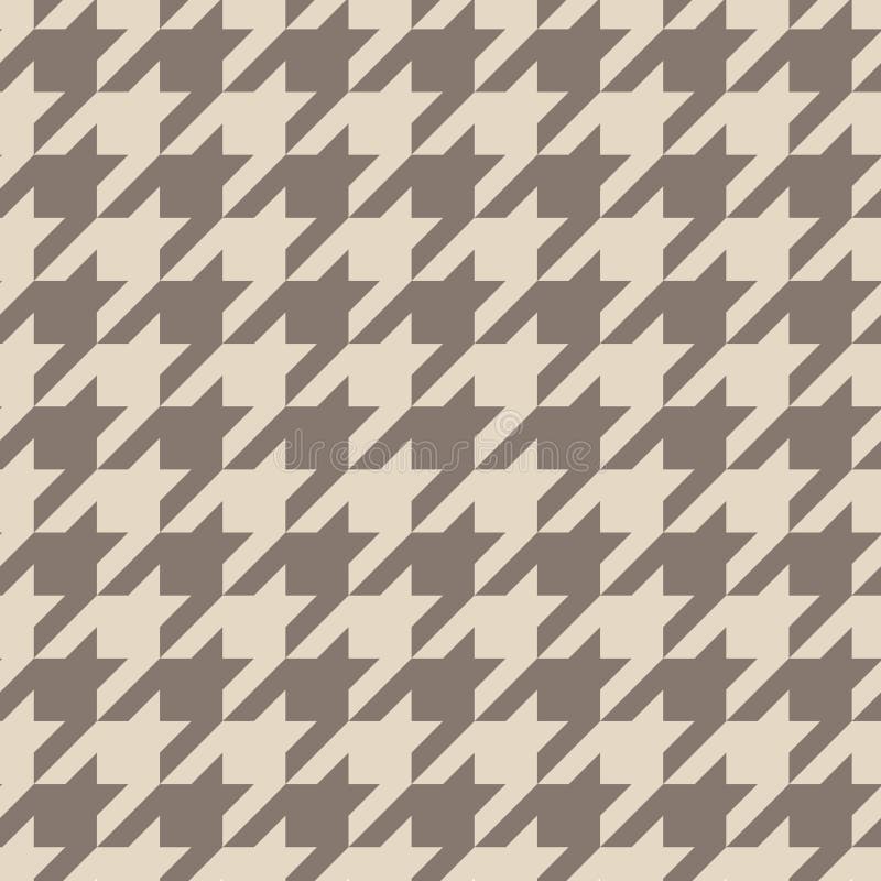 Houndstooth seamless vector brown pattern or tile background vector illustration