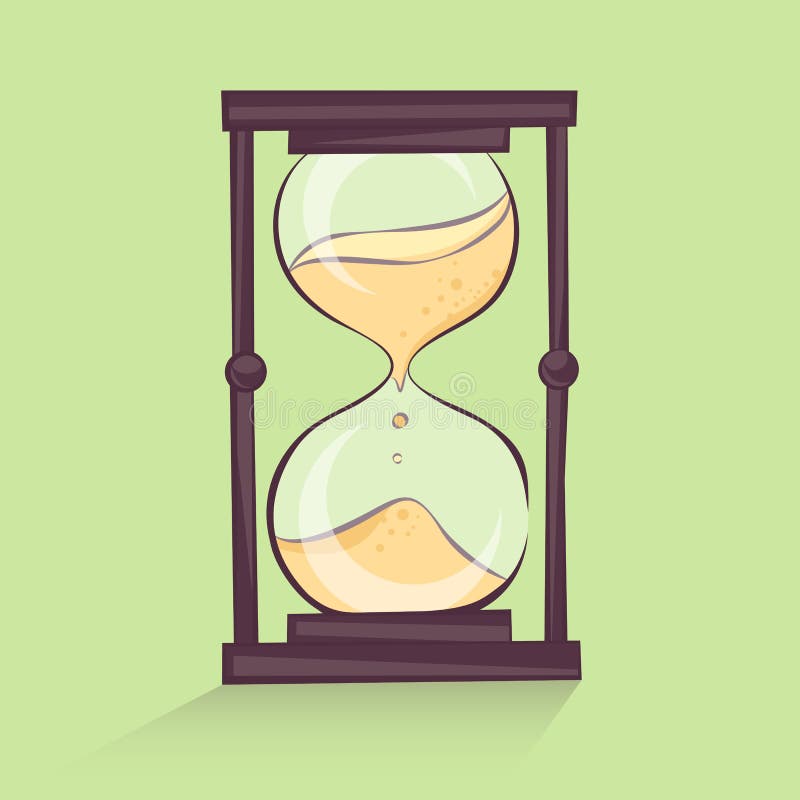 Hourglass Cartoon Illustration, Time Retro Style, Image Stock Illustration - Illustration of flat, hour: 81328596