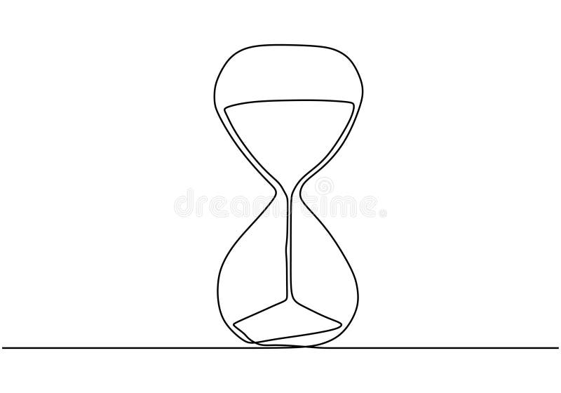 Featured image of post Sand Clock Drawing Easy Hourglass icon strokes and colored paintbrush style colored vector