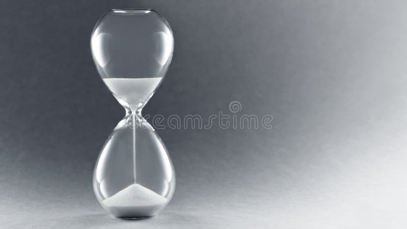 Hourglass with copy spac