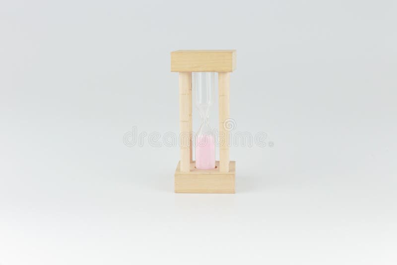 Hourglass lub piaska zegar odizolowywający na popielatym tle fotografia royalty free Hourglass lub piaska zegar odizolowywający na popielatym tle fotografia royalty free