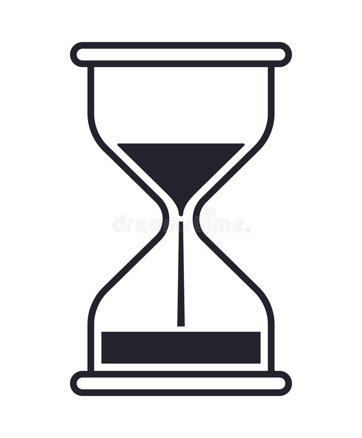 Hourglass Vector Icon Timer Sandglass Symbol Stock Vector