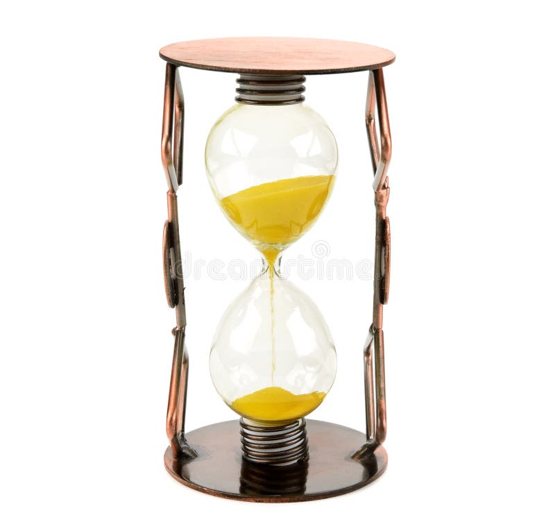 Tea cup and hourglass stock photo. Image of flowing, hour 31437088