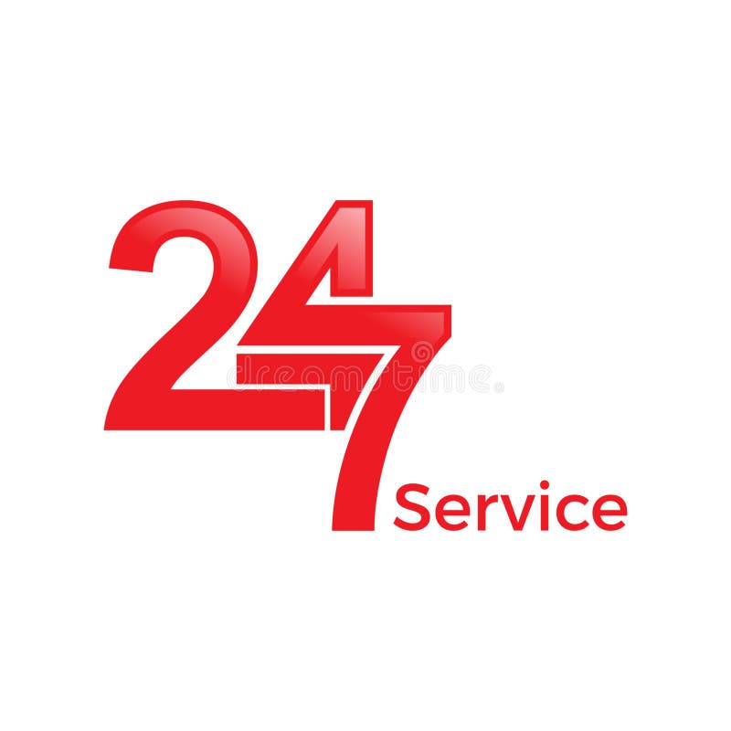 24 hours doctor service logo icon sign 247 day Vector Image