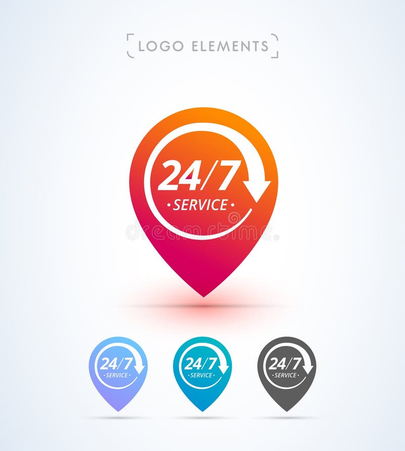 24/7 hours service icon