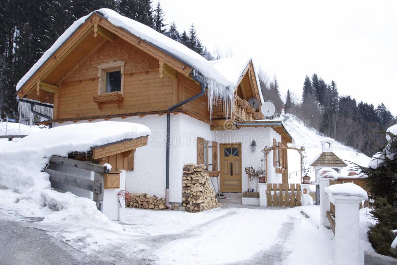 House in Alps stock photo House in Alps stock photo
