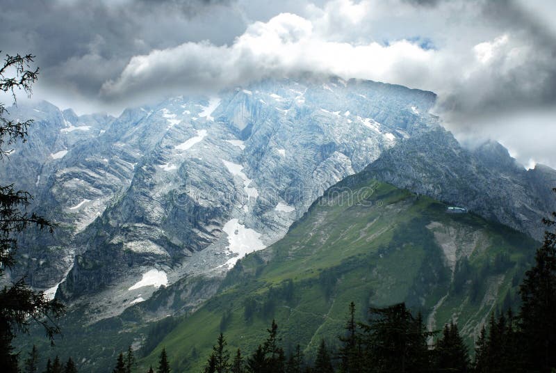 House on the Alps slope