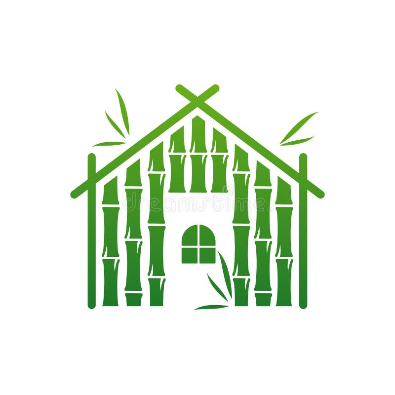 House Bamboo Logo Vector Template, Creative Bamboo Logo Design Concepts
