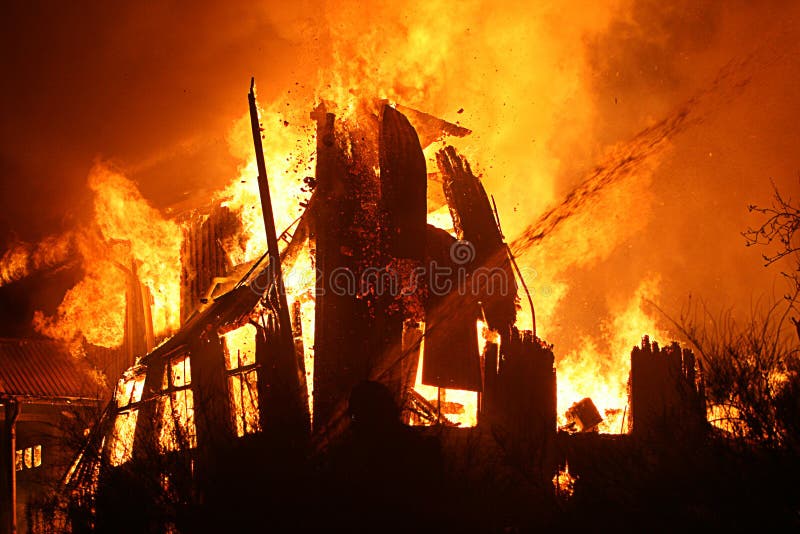 House burning royalty free stock image House burning royalty free stock image