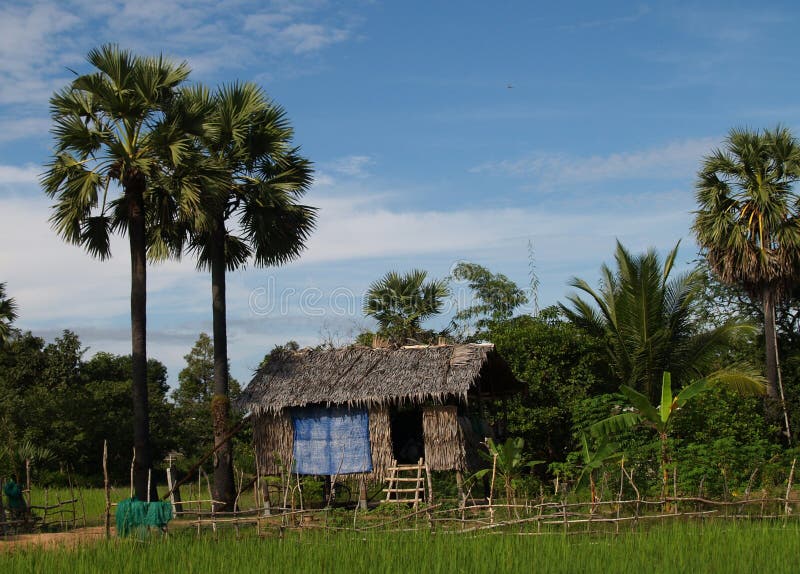 House in Cambodia stock image. Image of nature, holiday - 9086203