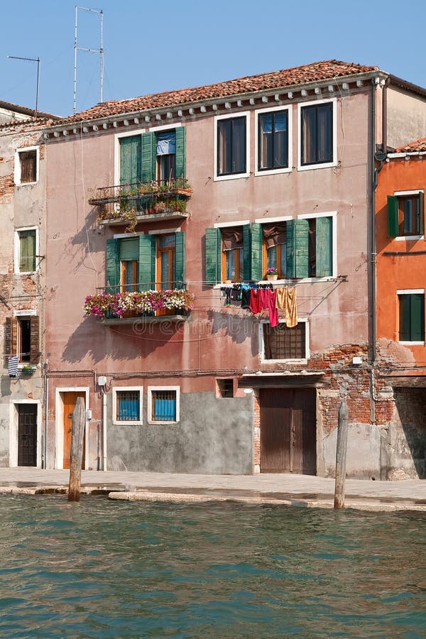 House On The Canal, Venice. Stock Image Image of exterior, waterway