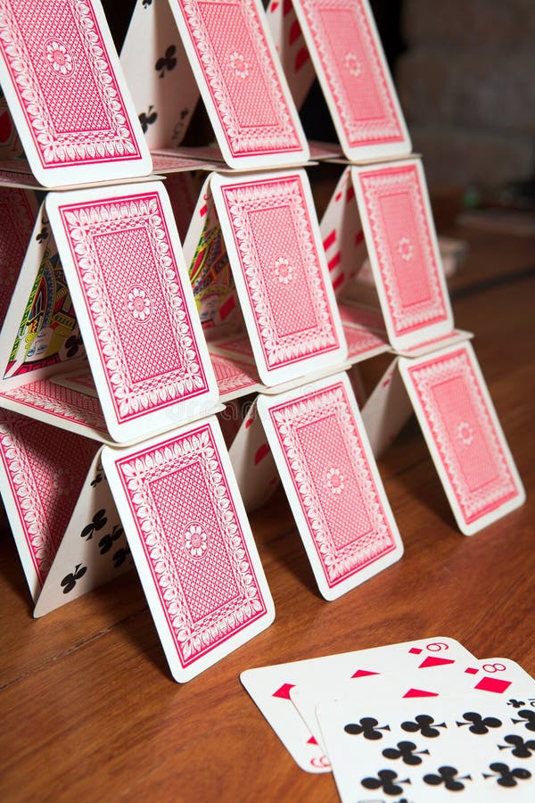 House of cards stock image. Image of house, depth, cards 3017045