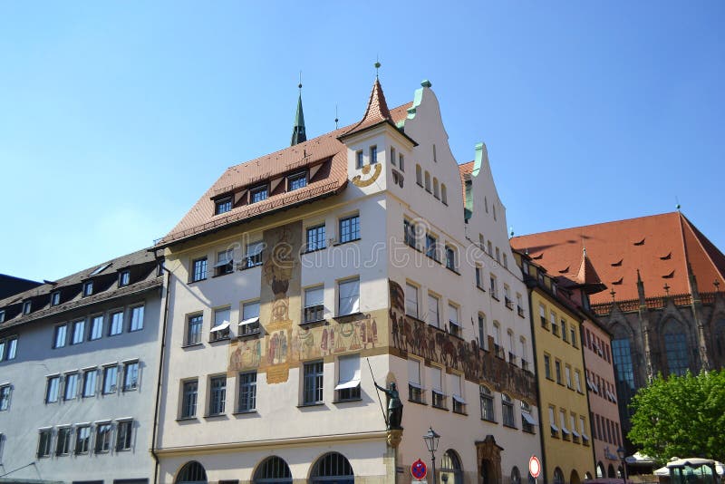 House in Center of Nuremberg Stock Photo Image of urban, historic