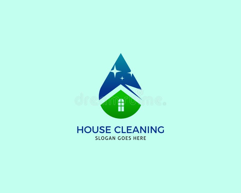 House Cleaning Logo Design Template Stock Vector Illustration of icon