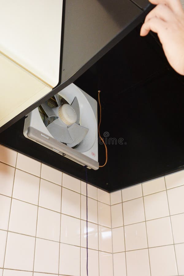 Cleaning of the Kitchen Exhaust Fan Stock Photo Image of professional