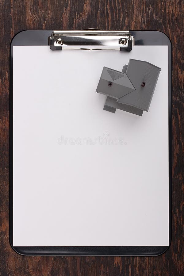 House on a Clipboard stock photo