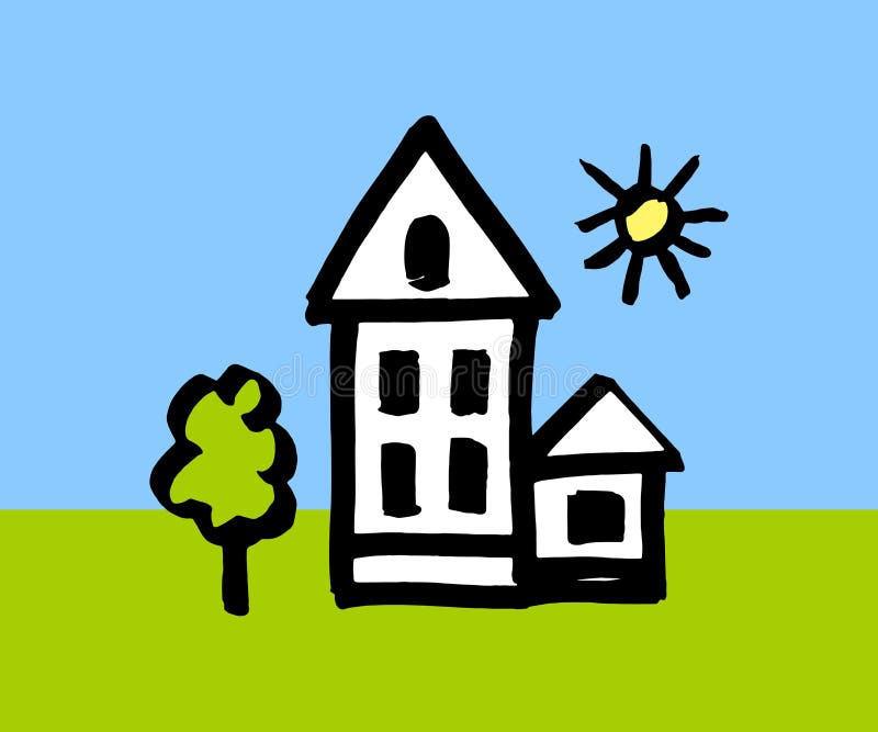 Child's Drawing House Stock Illustrations – 844 Child's Drawing House Stock  Illustrations, Vectors & Clipart - Dreamstime