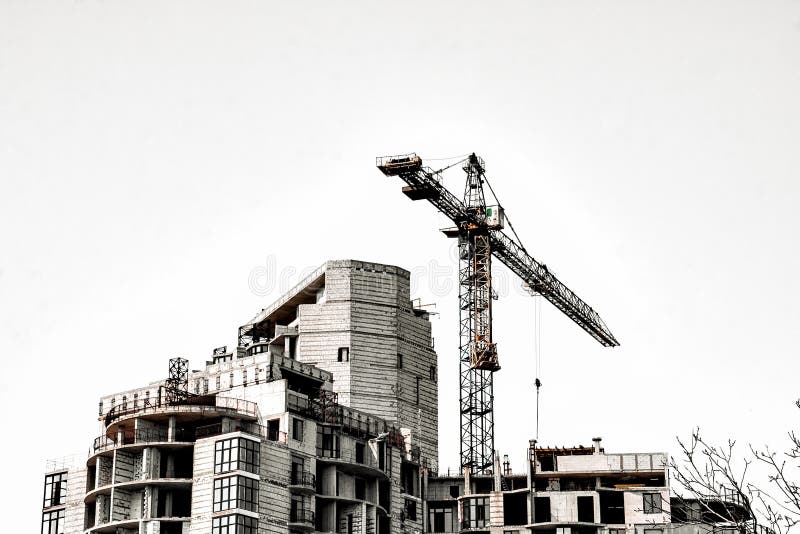 House crane building stock photo. Image of industry, high 91851170
