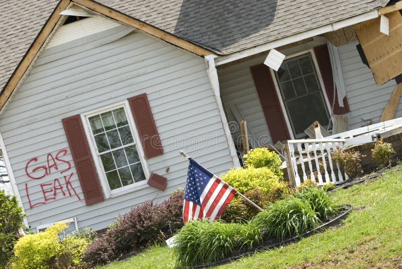 House Destroyed by Tornado stock photo. Image of destruction 9361522