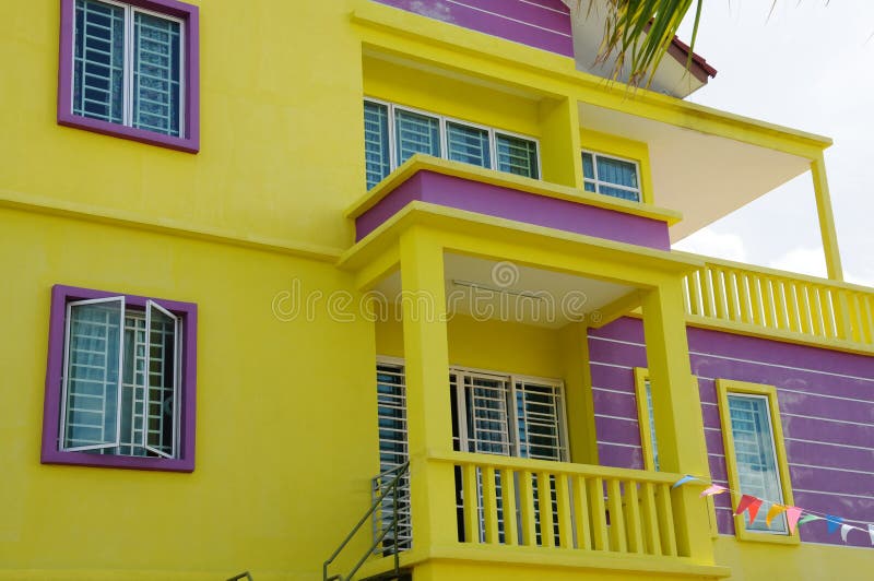 House Detail Yellow Siding