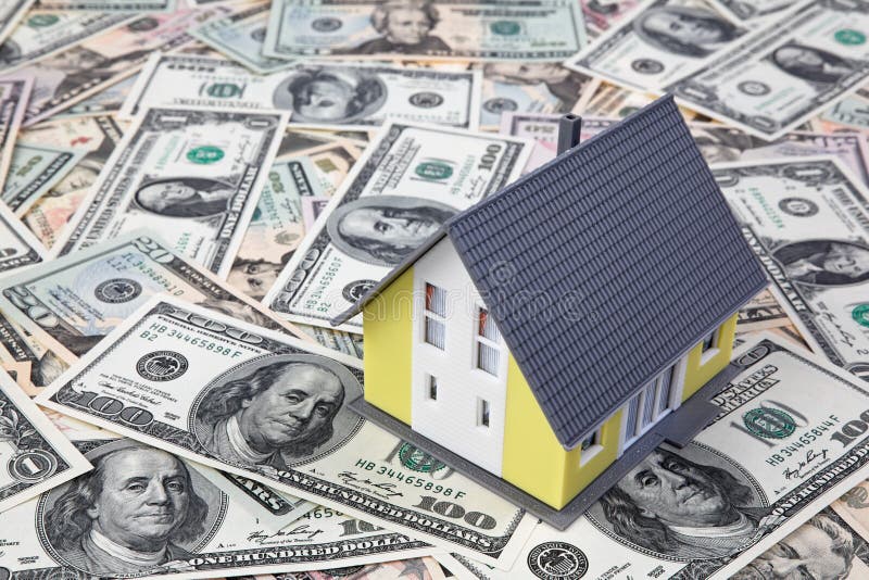 House on dollar bills stock photo. Image of bank, money 14811892