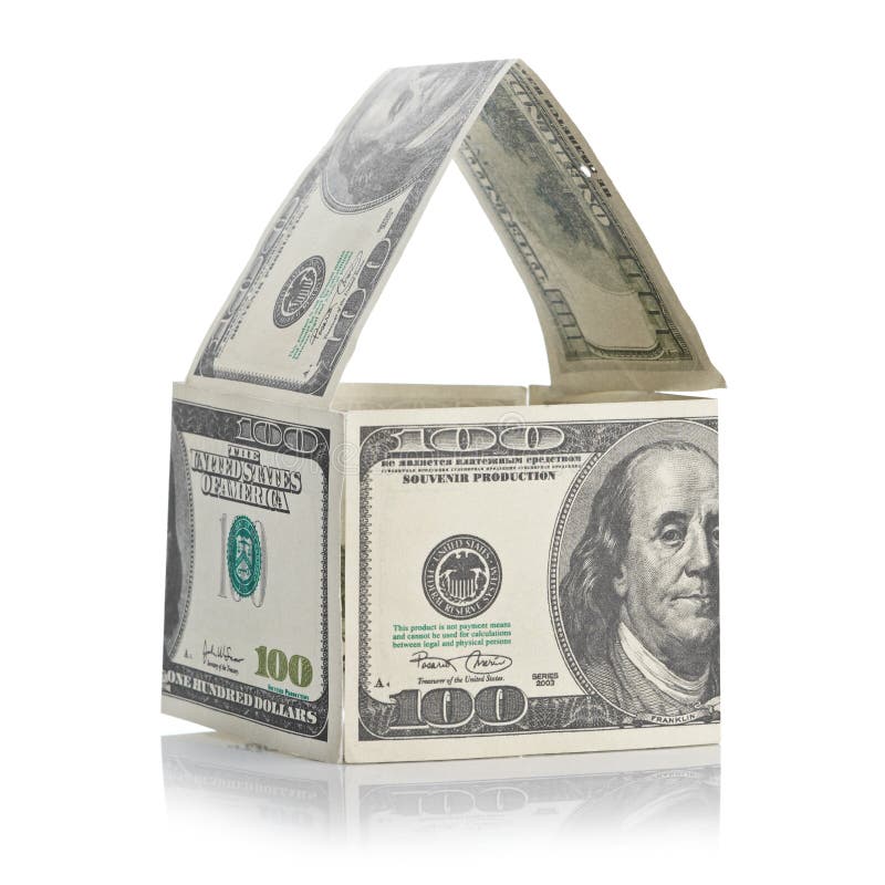 House of dollars stock photo. Image of mansion, front 26416438