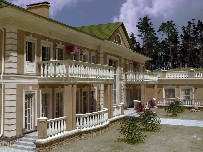 House Dwelling stock illustration. Illustration of architecture 47496029