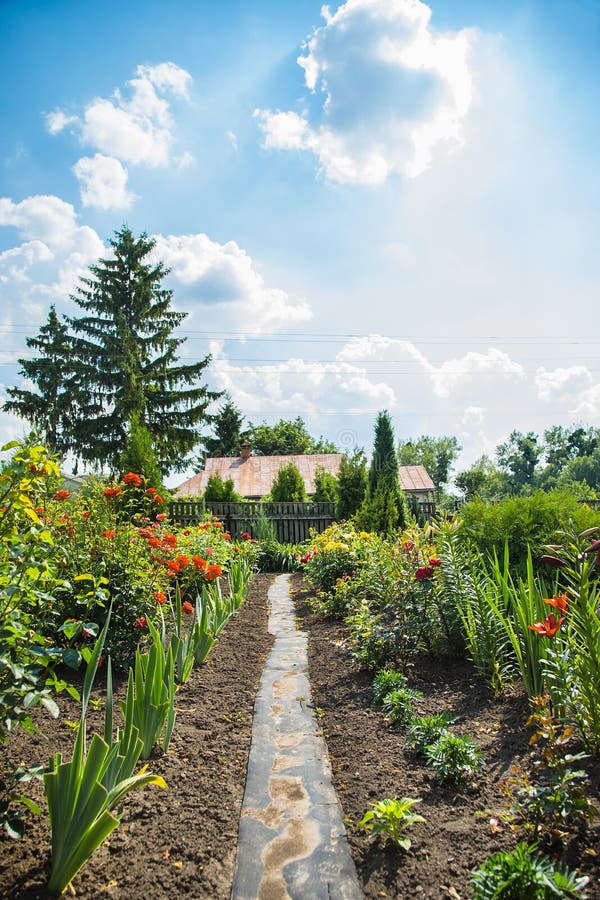 House of a flower garden. royalty free stock photography House of a flower garden. royalty free stock photography