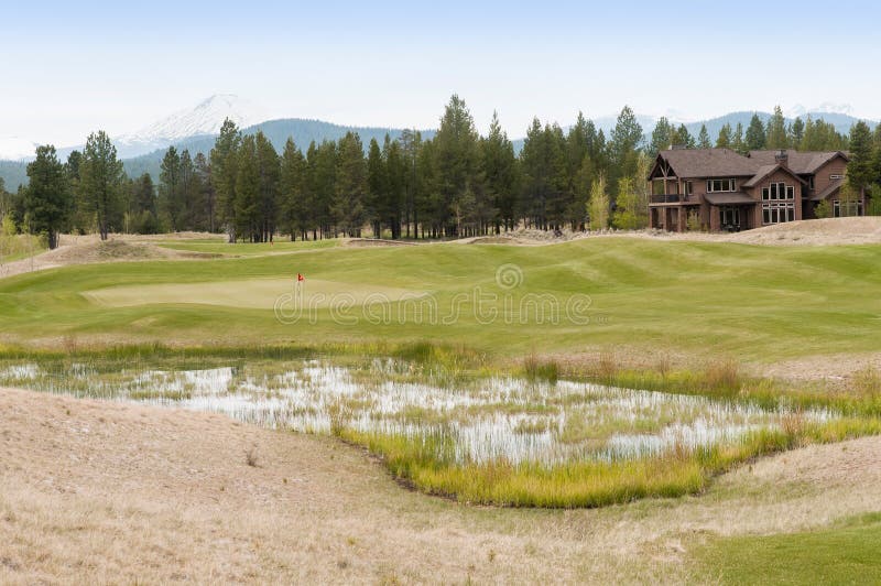 House on the Golf Course stock photo. Image of hole, fairway 25036128