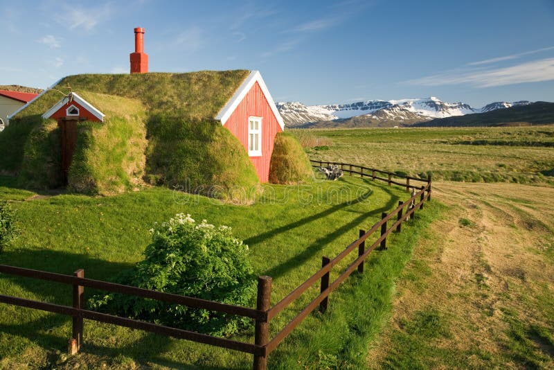 House with grass roof