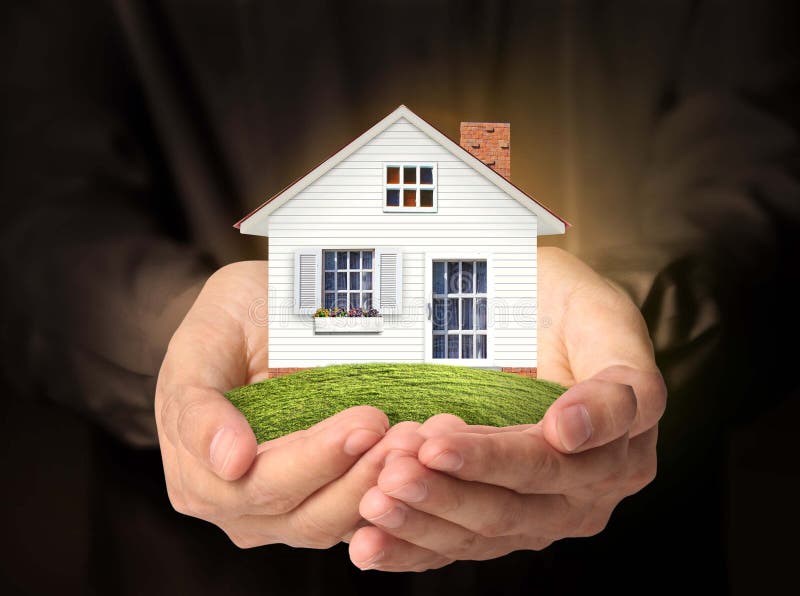 House in hands stock image. Image of architecture, hand - 43166493