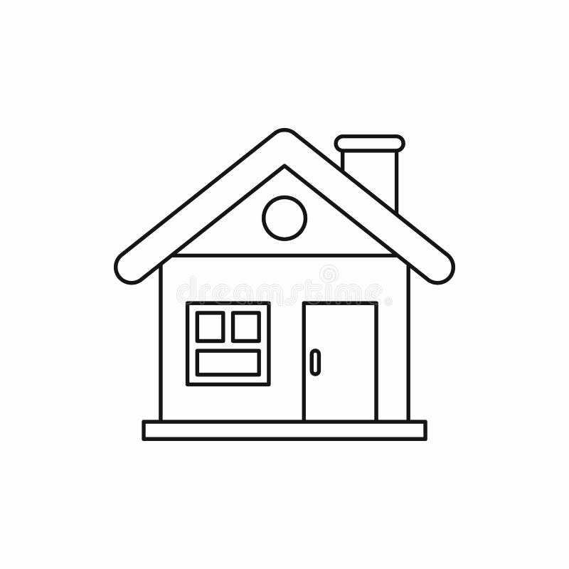 House icon, outline style