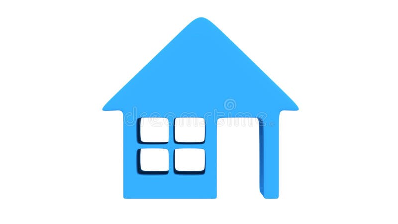 House icon rotate stock footage. Video of exterior, animation - 44028752