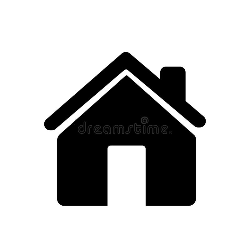 House icon on a white background vector illustration stock illustration.