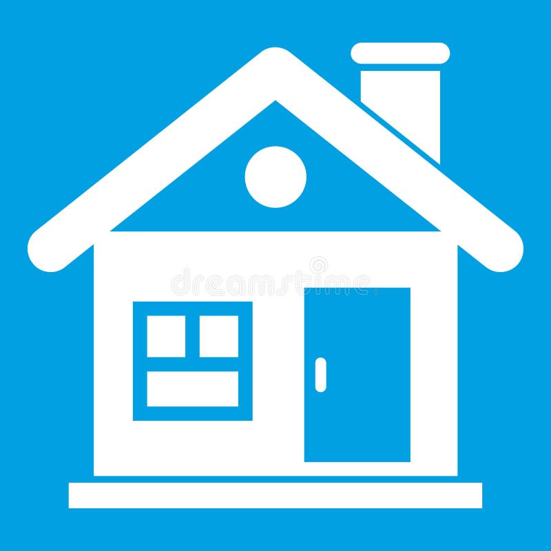 House icon white stock vector. Illustration of development - 96464228