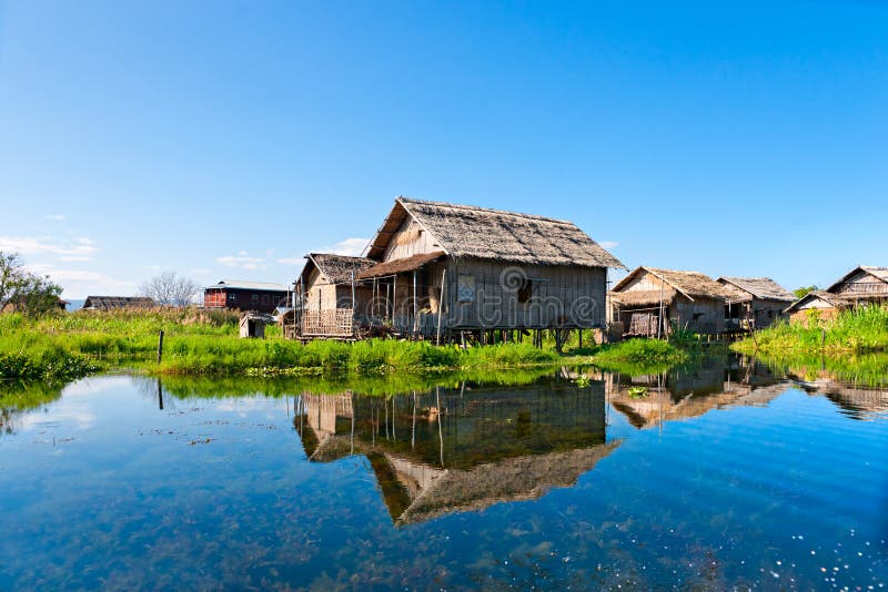 House in inle lake, Myanmar.