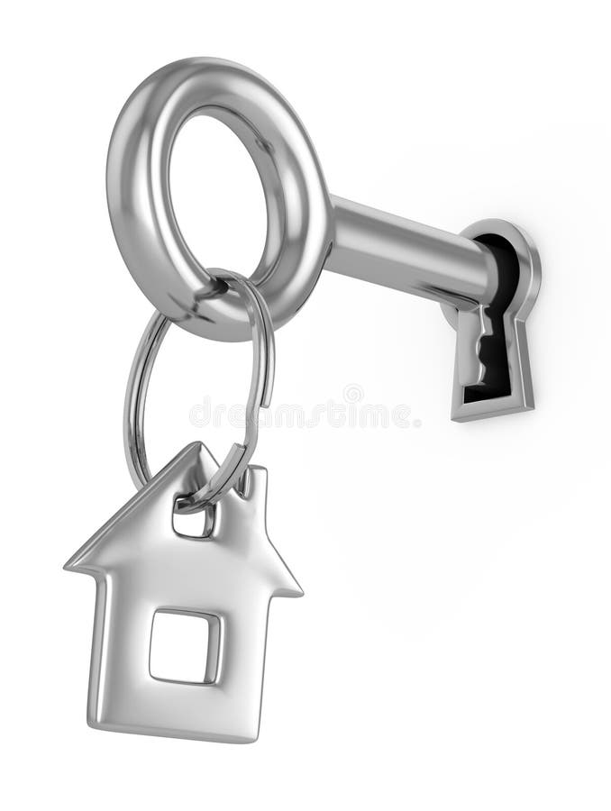 House key 3d concept