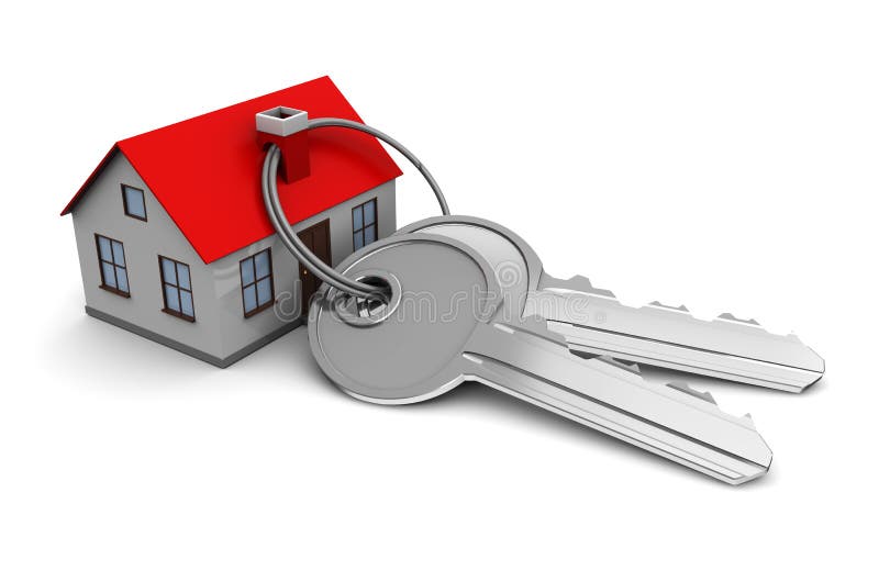 House with keys stock illustration. Illustration of chain - 29379895