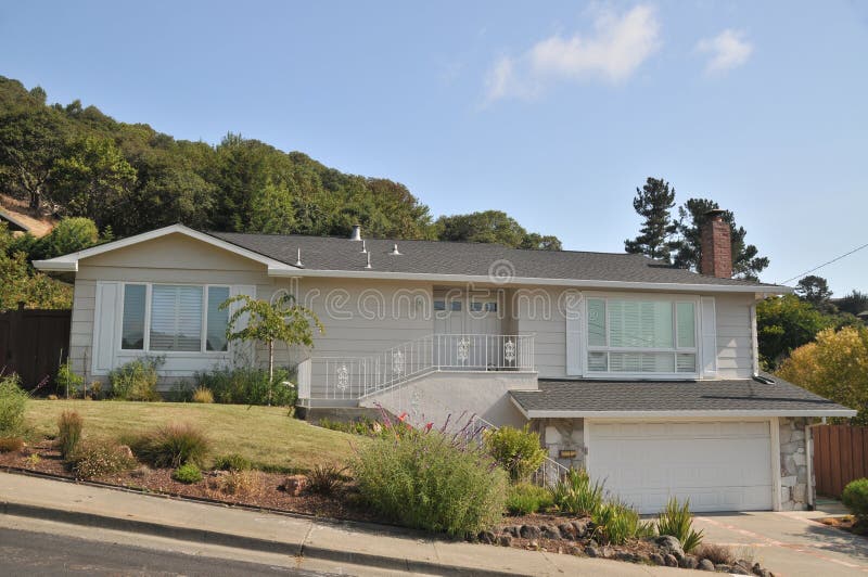 House with landscaping