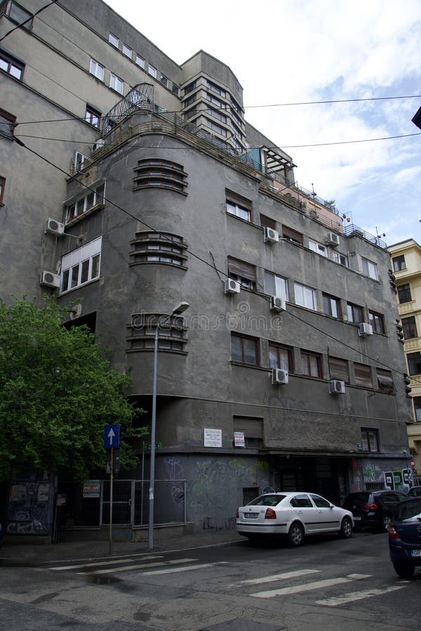 In this house lived the writer Mircea Eliade, Radu Cristian Street, Bucharest City, Romania - 20 April 2023 royalty free stock photo In this house lived the writer Mircea Eliade, Radu Cristian Street, Bucharest City, Romania - 20 April 2023 royalty free stock photo