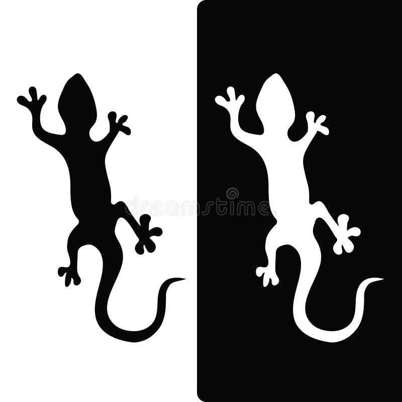 House Lizard Vector Print Template Stock Vector Illustration of