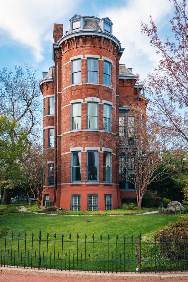House at Logan Circle, in Washington, DC Stock Photo Image of tourism