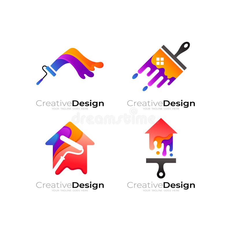 Paint Company Logos Stock Illustrations 407 Paint Company Logos Stock